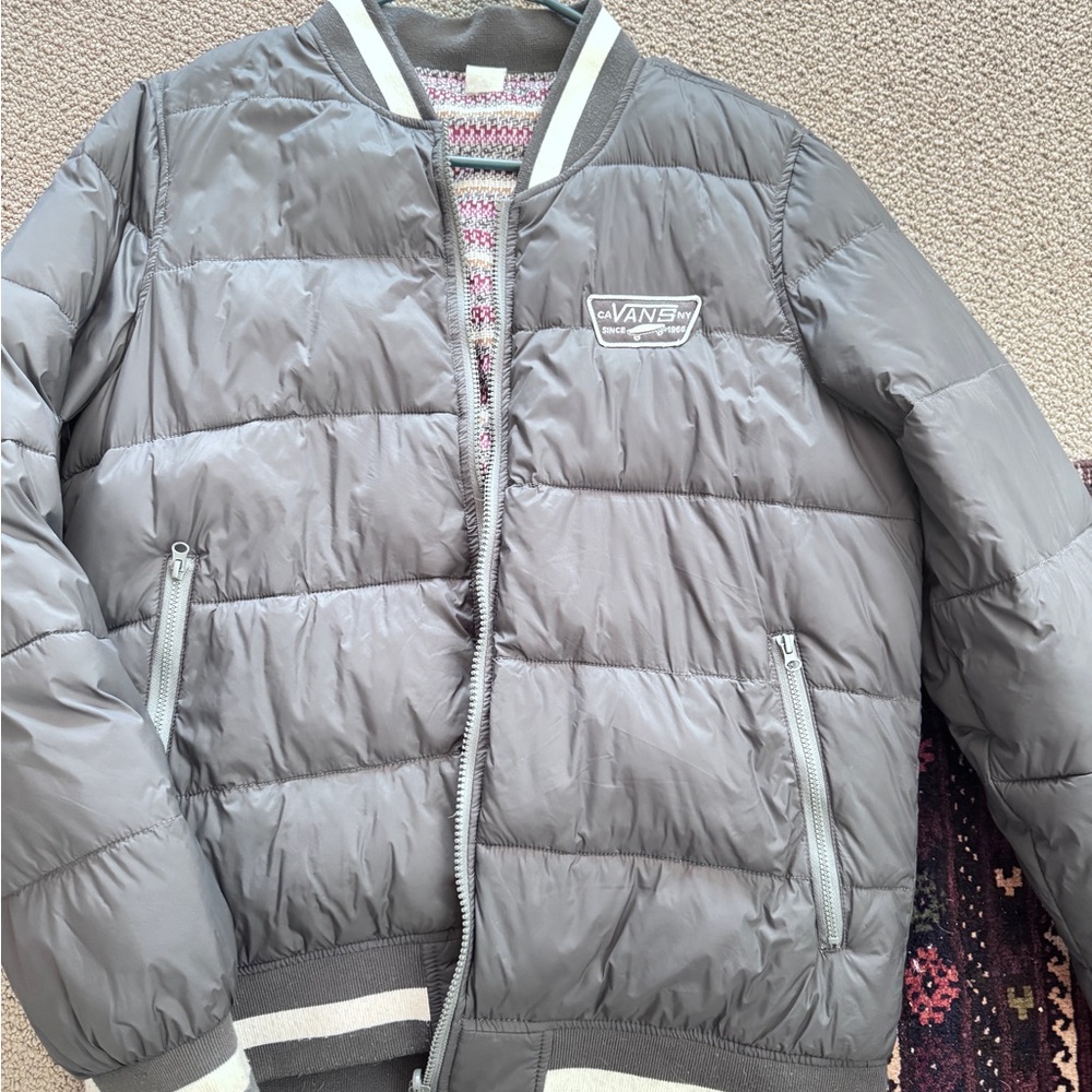 Vans  Gray Puffer Jacket